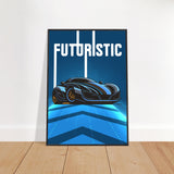 Futuristic Elegance - Premium Framed Poster - - Wooden Framed Posters