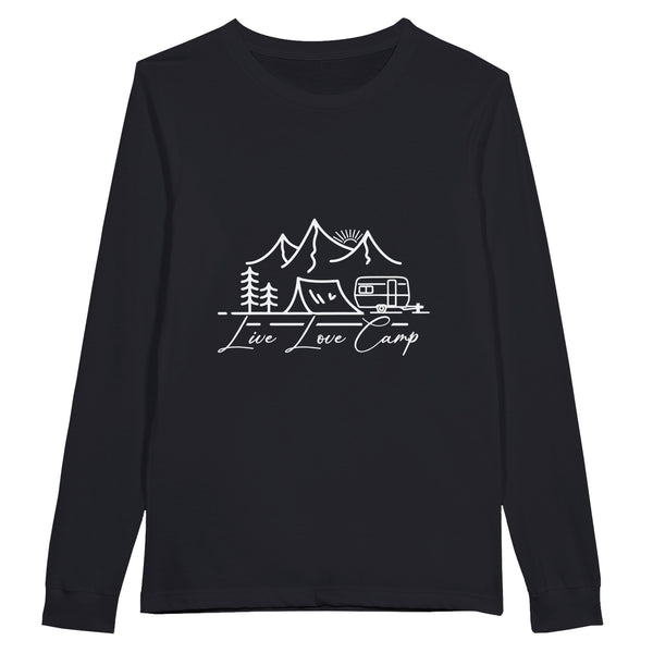 Embrace Adventure - Live Love Camp - Black - Long Sleeve T-shirts