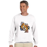 Wild Spirit - Fierce Lion Design - - Crewneck Sweatshirts