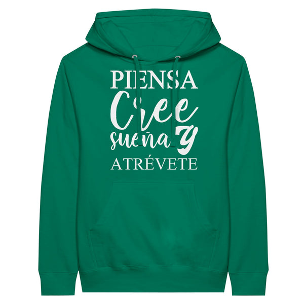 Empowerment in Motion - 'Piensa, Cree, Sueña, Atrévete' Hoodie - Kelly - Hoodies