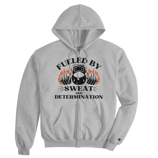 Push Beyond Limits – Embrace Sweat & Determination - light steel - Hoodies