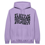 Classic Sarcasm Hoodie – Embrace Your Wit with Style - Orchid - Hoodies