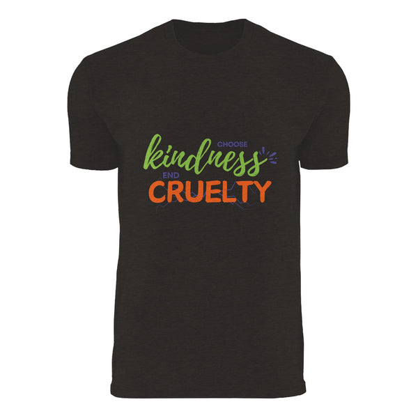 Choose Kindness, End Cruelty - Sustainable Style - heather black - T-shirts