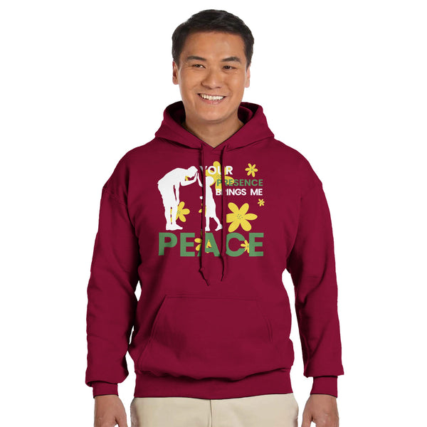 Flowers of Peace - Celebrating Fatherhood - Cardinal Red - Hoodies