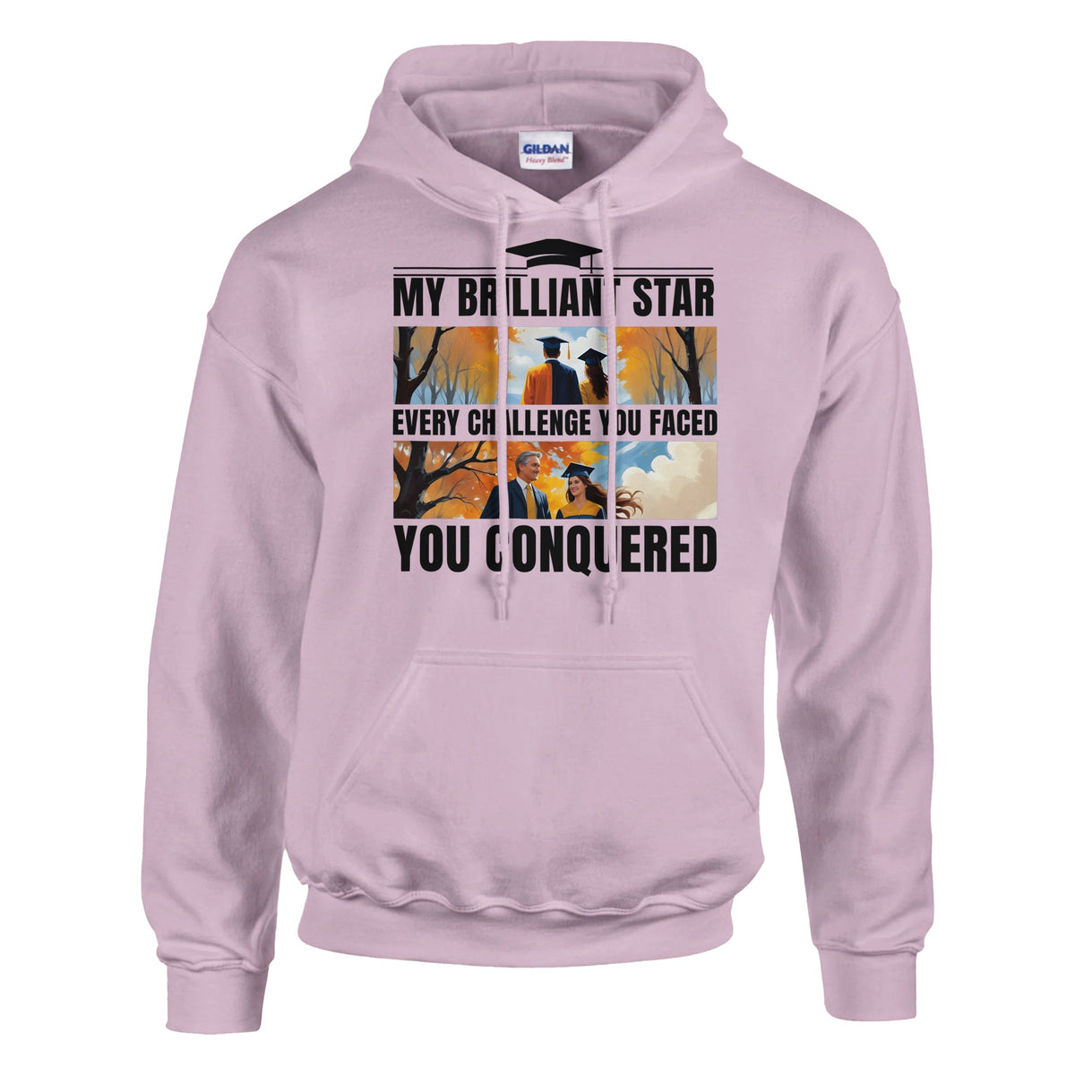 Autumn Graduation - A Stroll Through Memories Hoodie - Light Pink - Hoodies