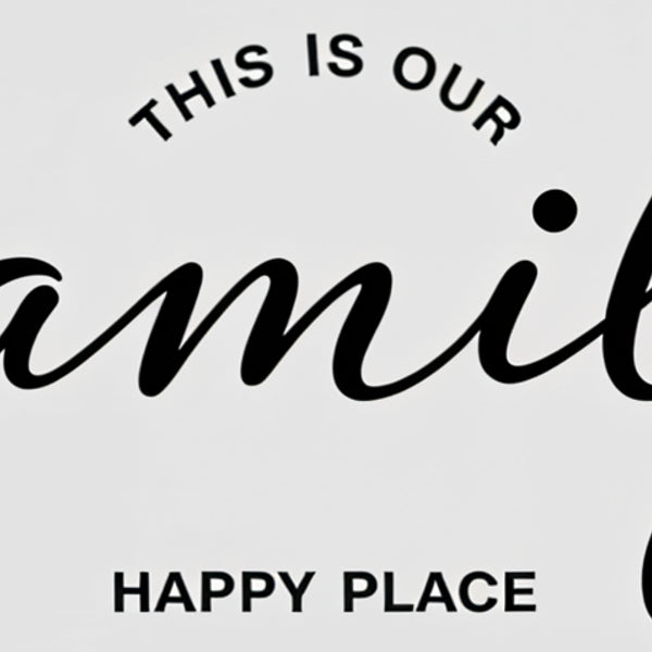 Our Family - Our Happy Place - - Framed Posters