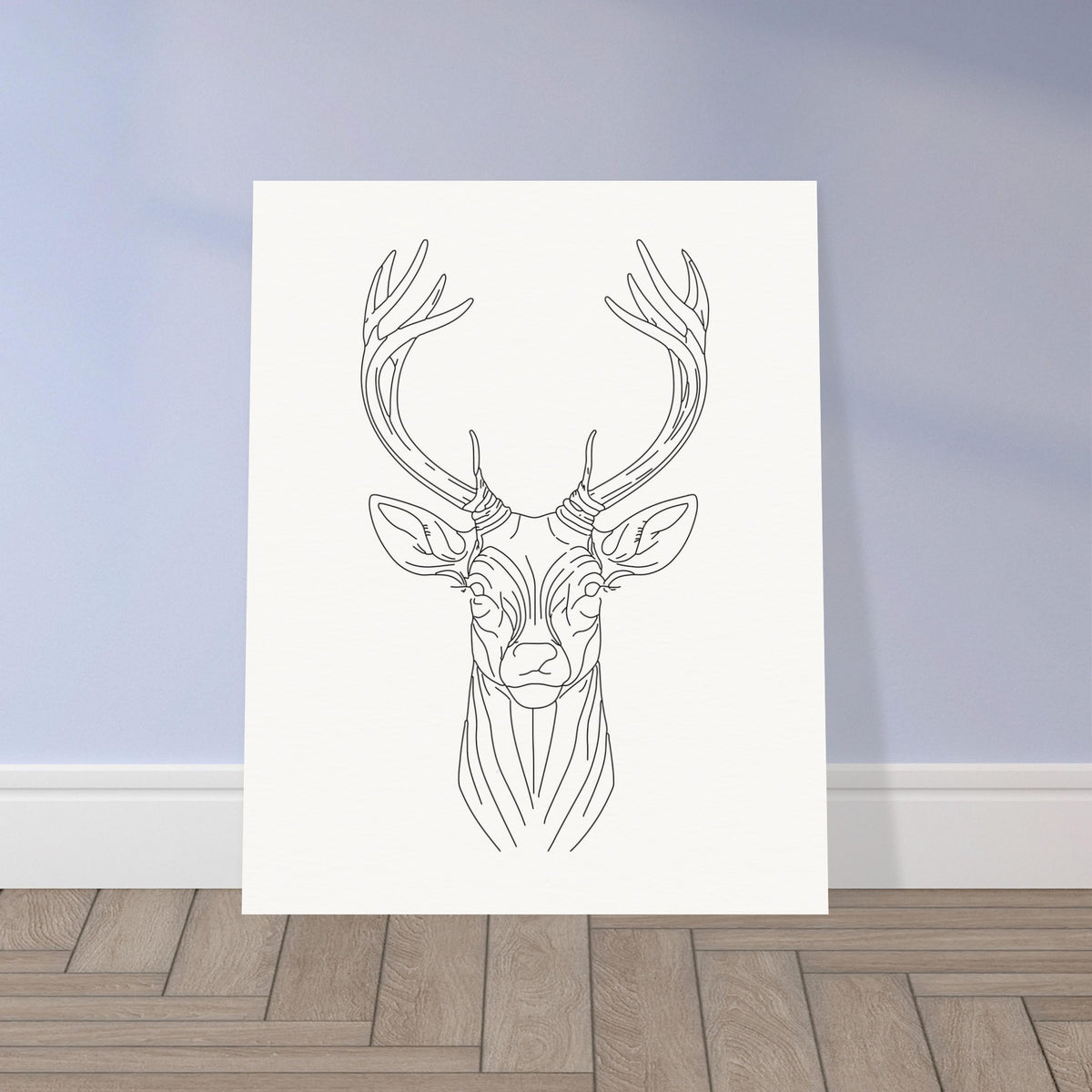 Majestic Stag - Fine Line Elegance - - Posters