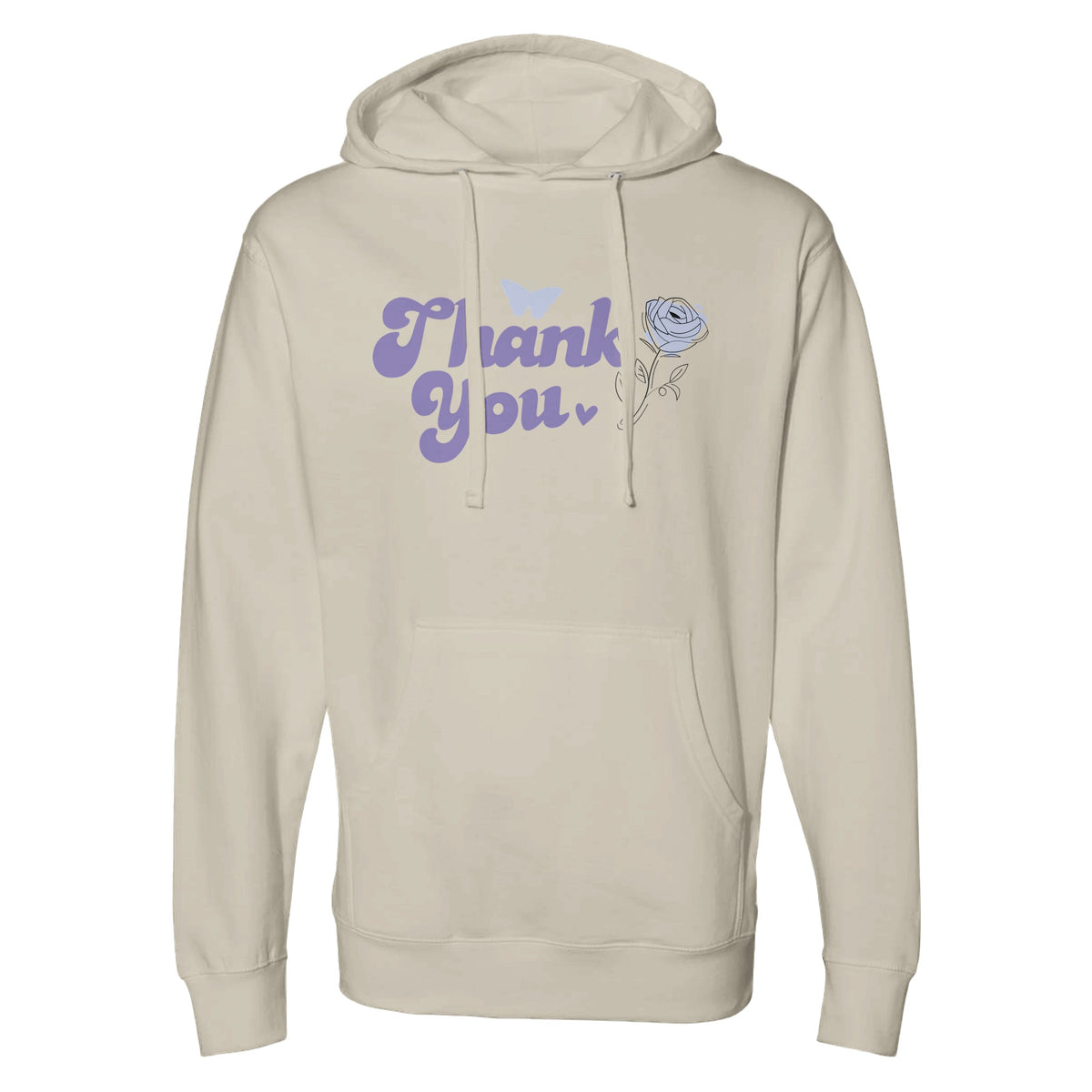 Express Appreciation - The 'Thank You' Statement Piece - bone - Hoodies