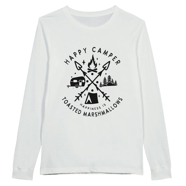 Toast to Happiness - Cozy Marshmallow Shirt - White - Sweatshirt