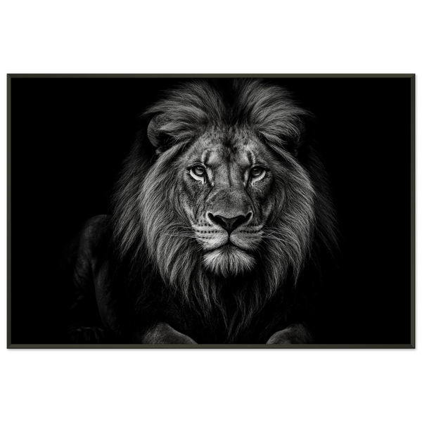 Lion Majesty – Metal Framed Poster Gift - - Metal Framed Posters