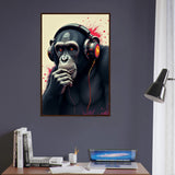 For the Music Lover – Framed Poster Gift - Dark wood frame - Wooden Framed Posters