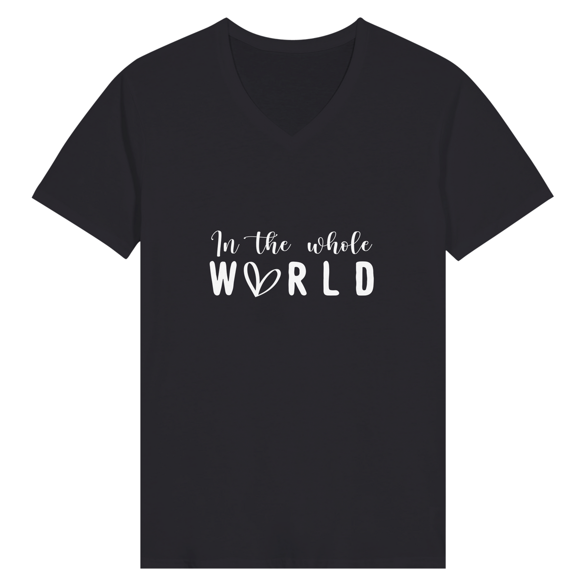 Worldly Whispers - A Typographic Tale of Memories - Black - T-shirts