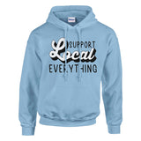 Support Local - Classic Cotton Hoodie with a Cause - Light Blue - Hoodies