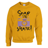 Share Your Story - Snap, Tag, Share Statement Piece - Gold - Sweatshirt