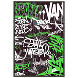 Urban Expression - Graffiti Art Masterpiece - 60x90 cm 24x36″ - Metal Framed Posters