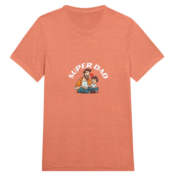 Super DAD - A Tribute in Threads - Orange Triblend - Print Material