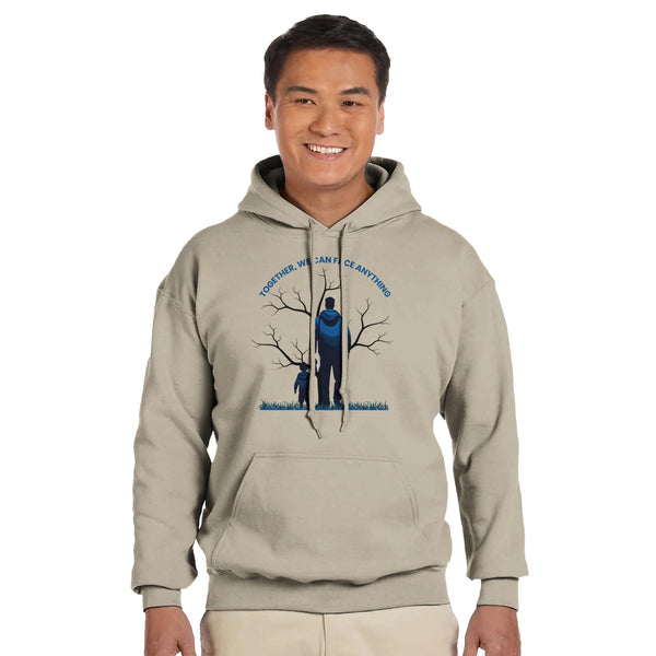 Strength in Unity - The Father-Child Bond - Sand - Hoodies