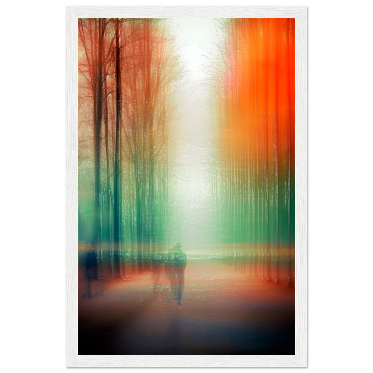 Twilight Walk Through Dreamscape - 28x43 cm XL (11x17″) White frame - Wooden Framed Posters