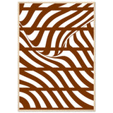 Flowing Lines - Contemporary Wall Art - 70x100 cm 28x40″ Wood frame - Wooden Framed Posters