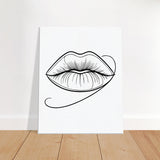 Immersive Lips Art- Canvas Print for Timeless Decor - - Canvas Prints