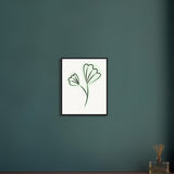 Elegant Floral Essence - Wooden Framed Art - - Wooden Framed Posters