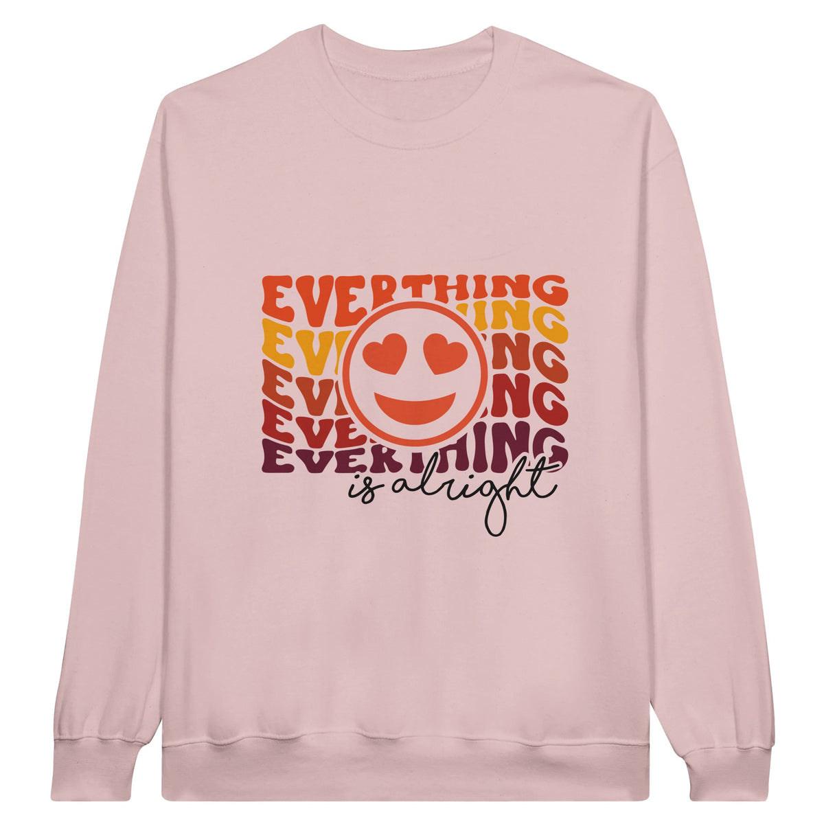 Alright Vibes Tee - Embrace the Calm - Light Pink - Crewneck Sweatshirts