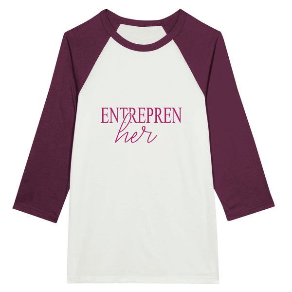 Elevate Your Style - 'Enterprenher' - White and Maroon - T-shirts