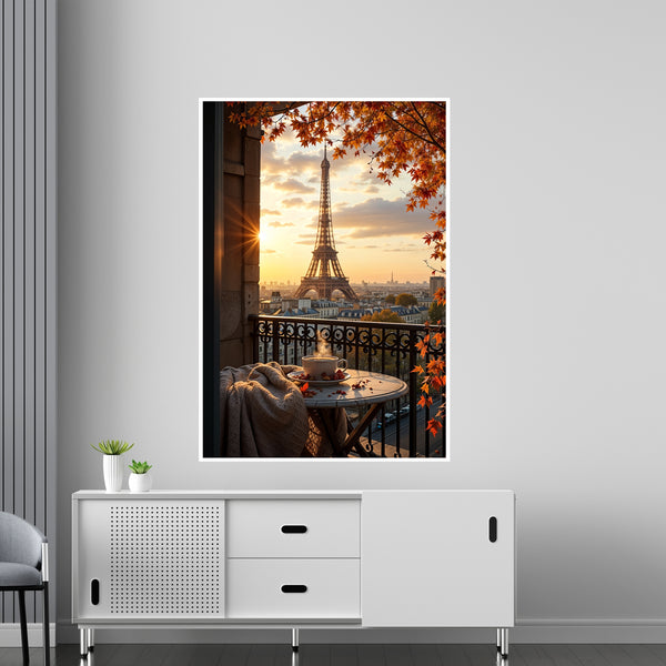 Eiffel Tower Dreams - AI-Crafted Art - 16x24 - Framed Posters