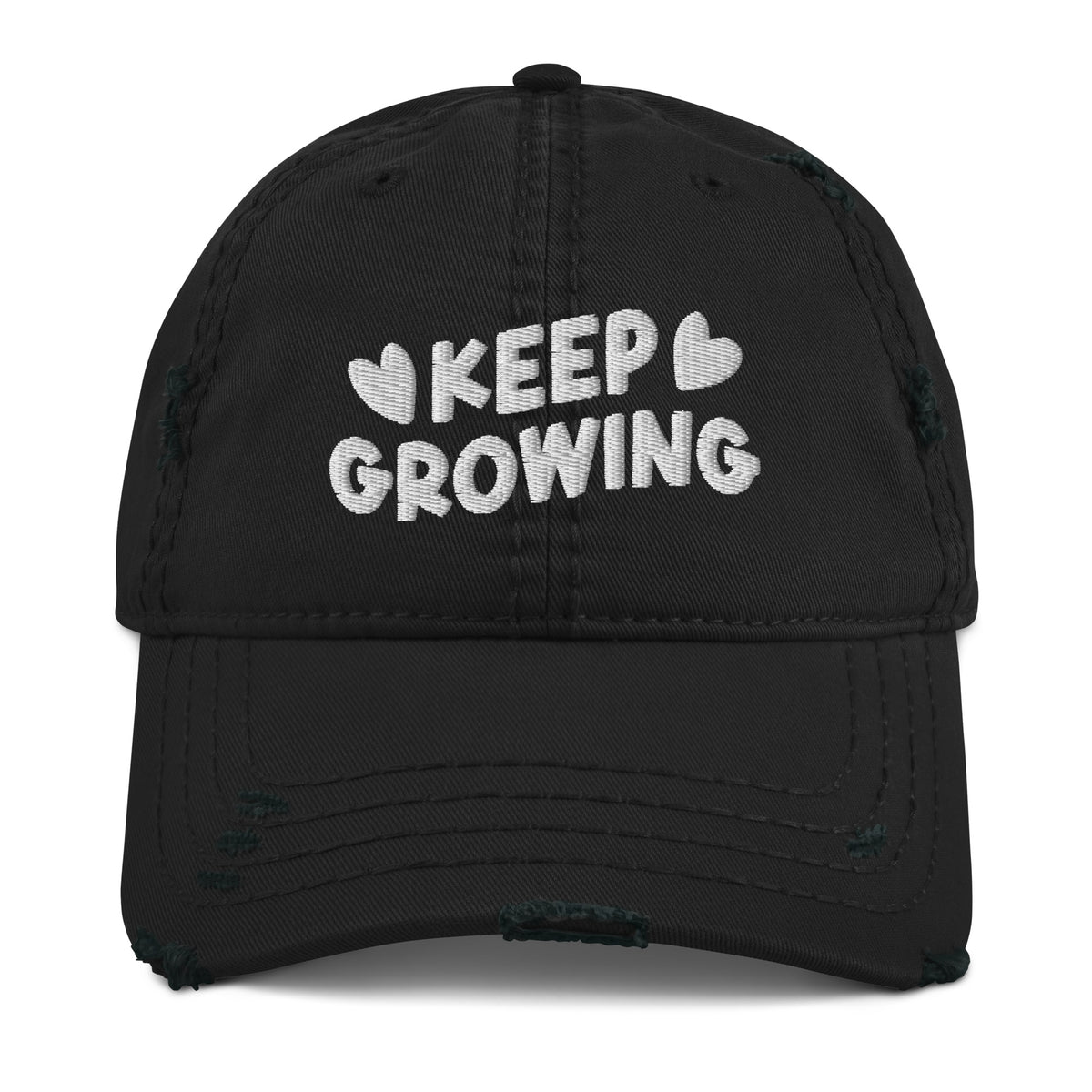 Keep Growing Distressed Dad Hat - -