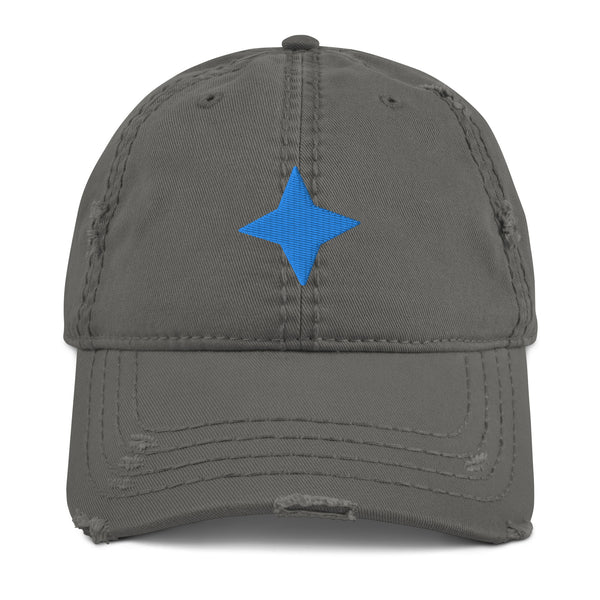 Neon Star Distressed Dad Hat - -