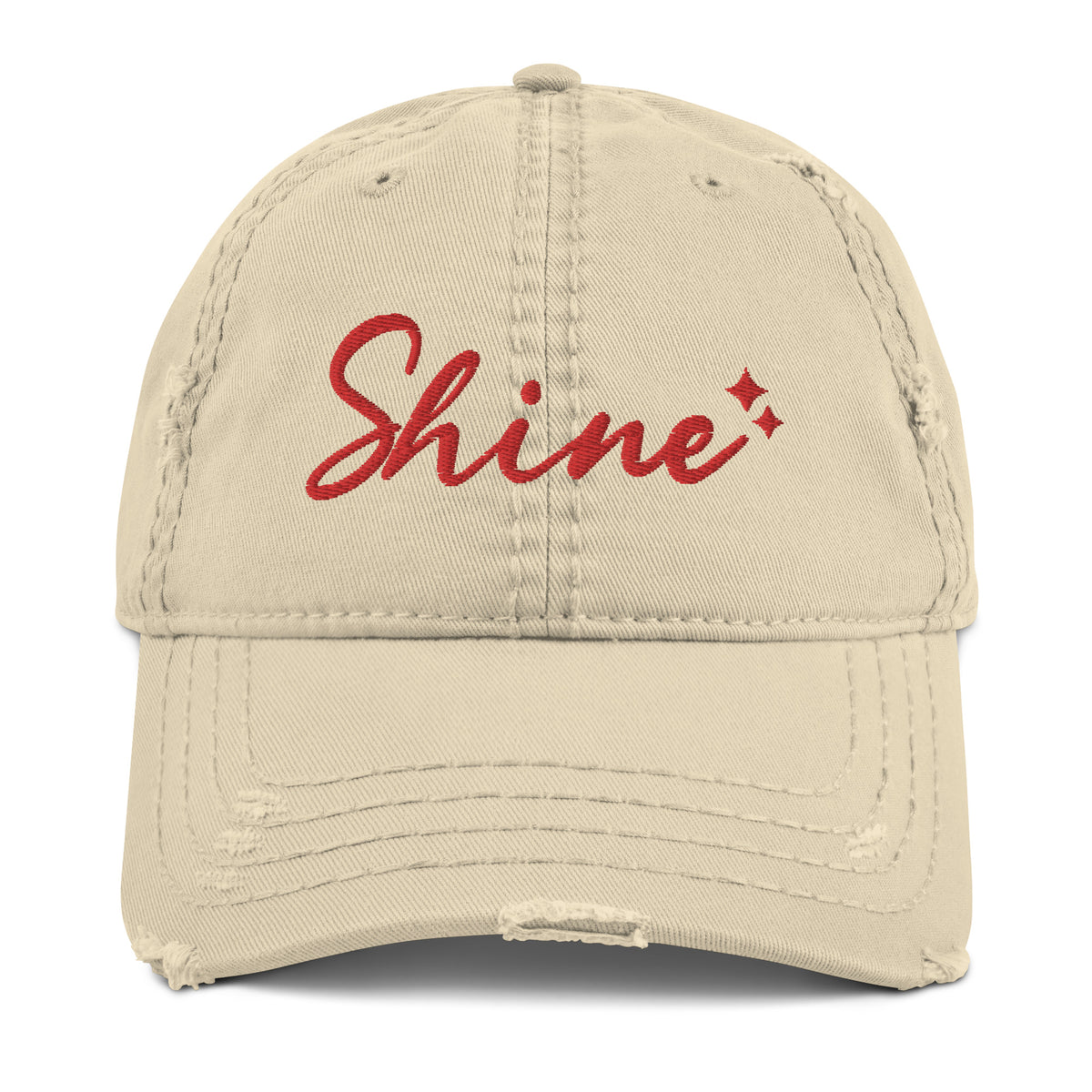 Shine Bright - Distressed Dad Hat - -