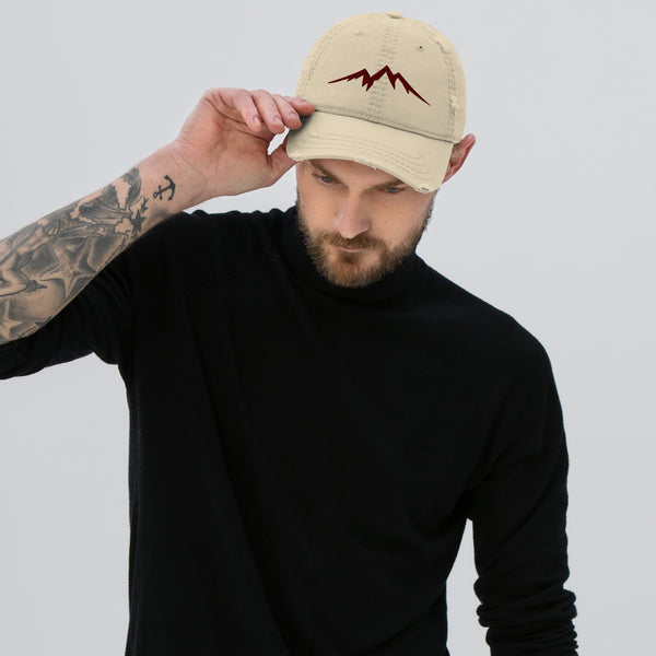 Mountain Vista Distressed Dad Hat - Default Title -