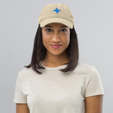 Neon Star Distressed Dad Hat - -