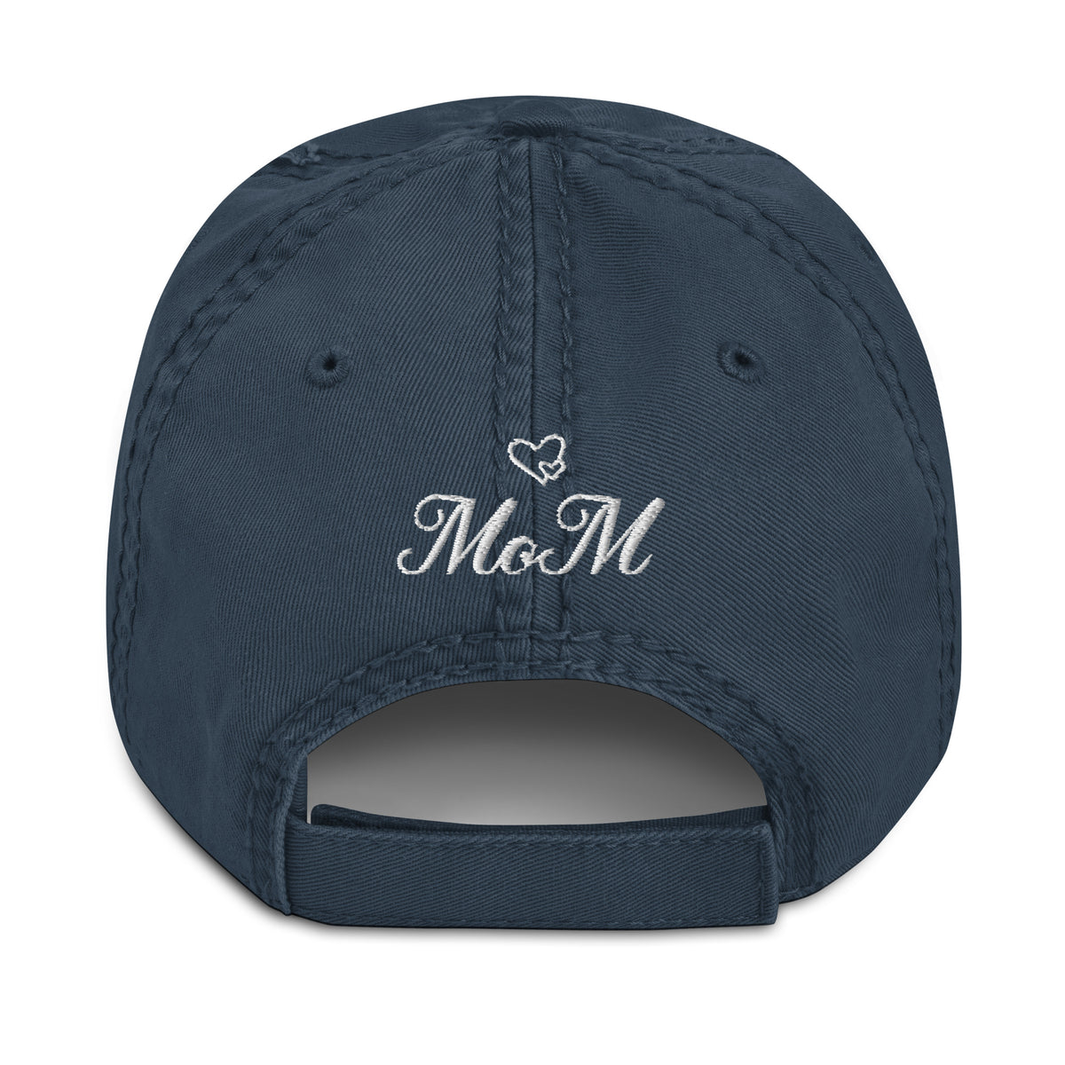 Subtle Statement - Mom Distressed Dad Hat - -