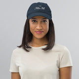 Subtle Statement - Mom Distressed Dad Hat - -