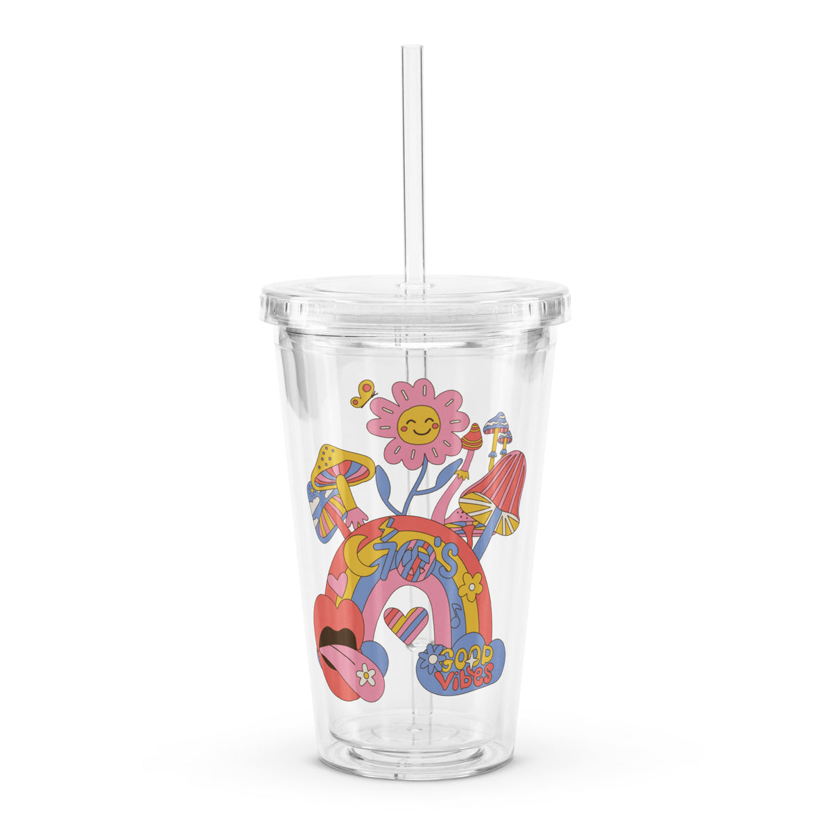 Groovy 70s Good Vibes Cup - - Tumblers