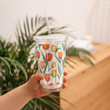 Tulip Tapestry - A Floral Sip of Joy - - Tumblers