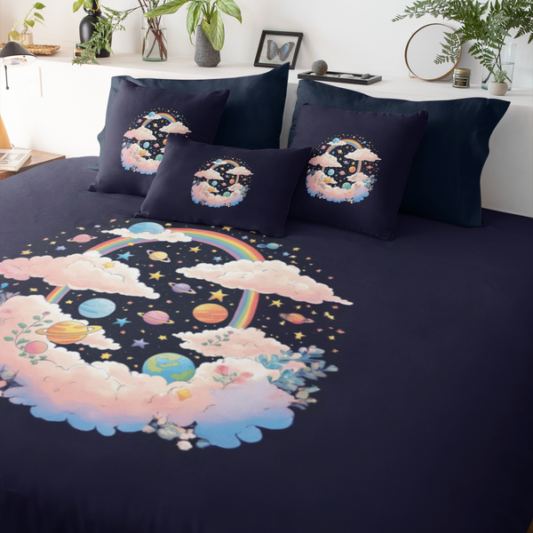 Celestial Dreams - Cosmic Cloud Bedding - - Blankets