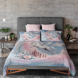 Wings of Fantasy - Cotton Satin Unicorn Bedding - - Blankets