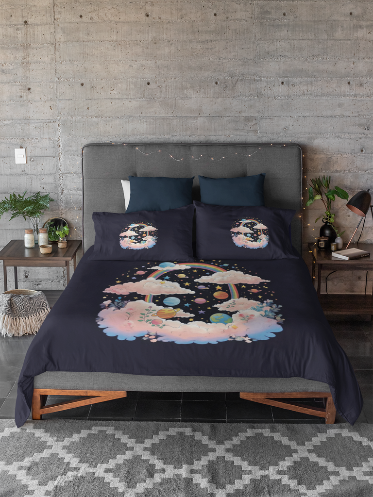 Celestial Dreams - Cosmic Cloud Bedding - - Blankets