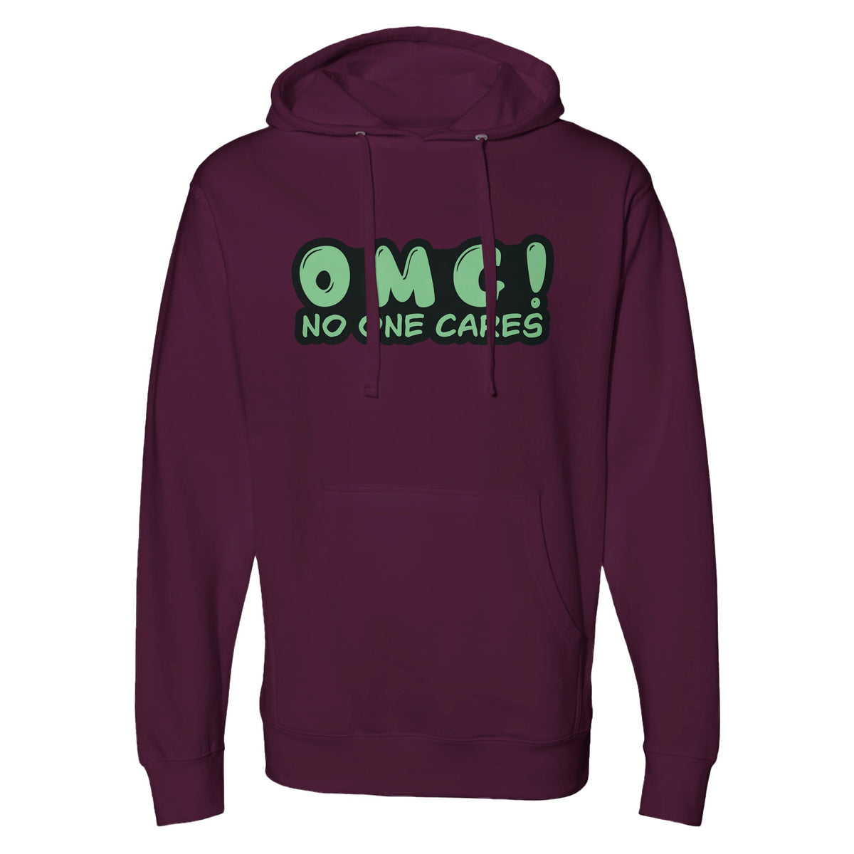 Irreverent Charm - Wear Your Attitude with This Hoodie - Maroon - Hoodies