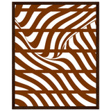 Flowing Lines - Contemporary Wall Art - 40x50 cm 16x20″ Dark wood frame - Wooden Framed Posters