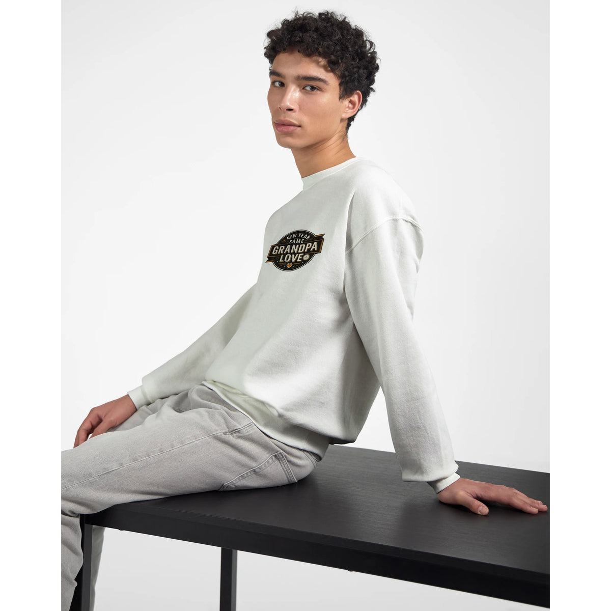 New Year, Same Grandpa Love - Sweatshirt - - Sweatshirts