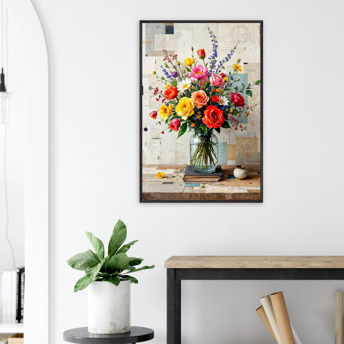 A Garden of Emotions – Wooden Framed Poster - Black frame - Wooden Framed Posters