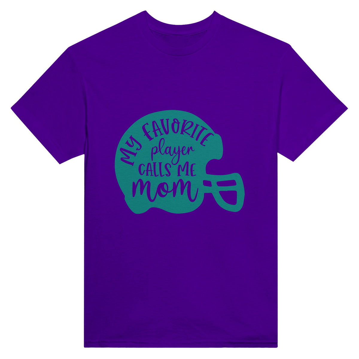 Proud Mom - 'Favorite Player' Tee - Purple - Print Material