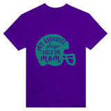 Proud Mom - 'Favorite Player' Tee - Purple - Print Material