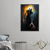 Nightmare Fuel – Wooden Wall Art for Horror Lovers - Black frame - Wooden Framed Posters