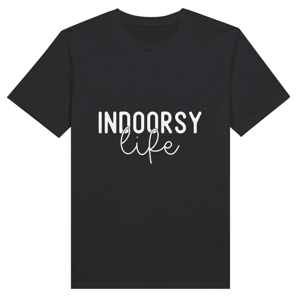 Embrace the Indoorsy Life - Cozy Comfort in Cotton - Charcoal - T-shirts