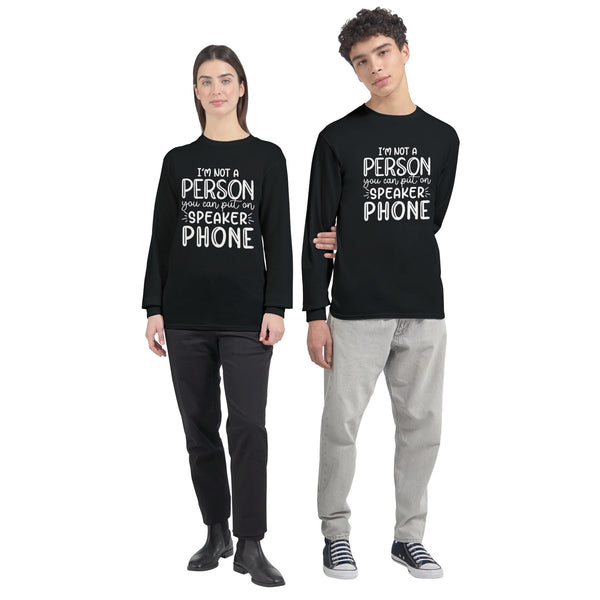 Speak Your Boundaries - Assertive Statements in Fabric - Black - Sweatshirt