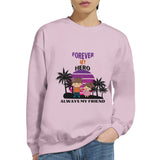 Palm Trees & Memories - Forever My Bro Sweatshirt - Light Pink - Sweatshirts